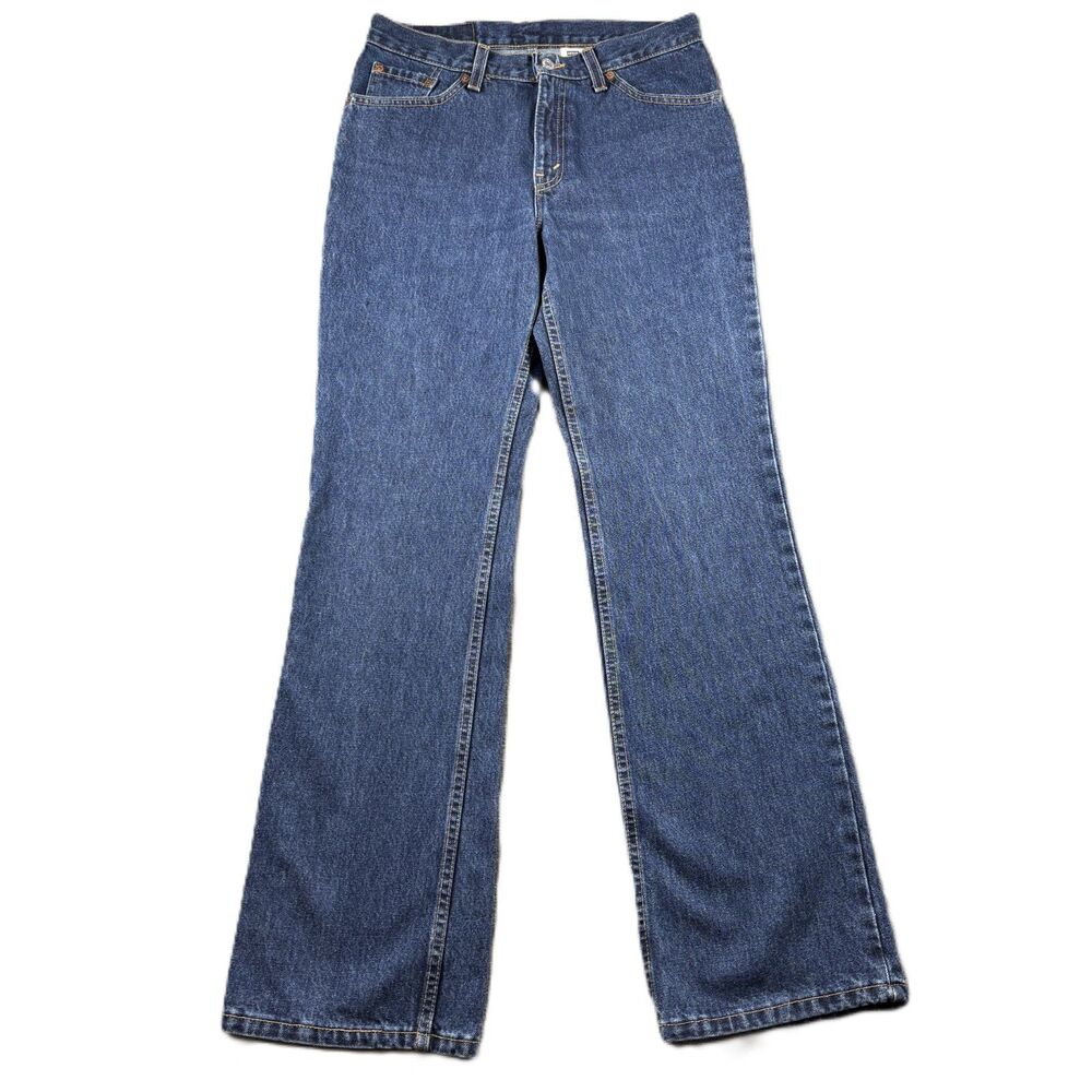 Levi Women Jeans Vintage Y2K 517 Slim Fit Boot Cut Made in USA Size Jr 9 M Q188
